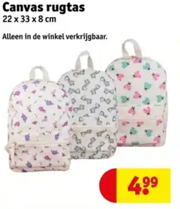 Kruidvat Canvas rugtas aanbieding