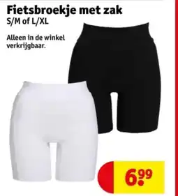 Kruidvat Fietsbroekje met zak aanbieding