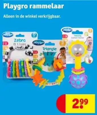 Kruidvat Playgro rammelaar aanbieding