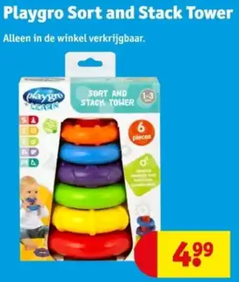 Kruidvat Playgro Sort and Stack Tower aanbieding