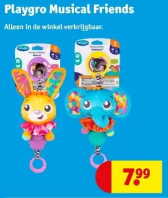 Kruidvat Playgro Musical Friends aanbieding