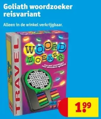 Kruidvat Goliath woordzoeker reisvariant aanbieding