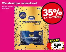 Kruidvat Wasstraatpas cadeaukaart aanbieding