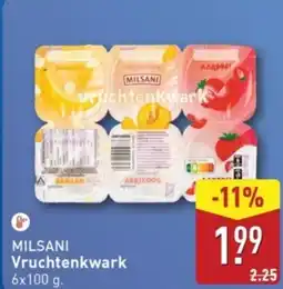 ALDI Milsani Vruchtenkwark aanbieding