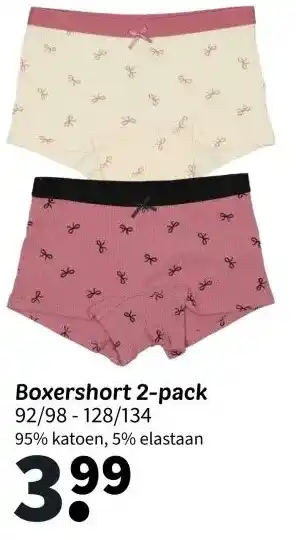 Wibra Boxershort 2-pack aanbieding