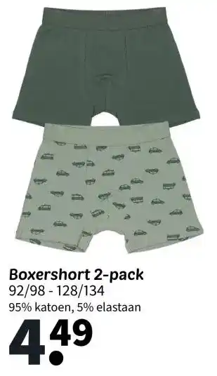 Wibra Boxershort 2-pack aanbieding
