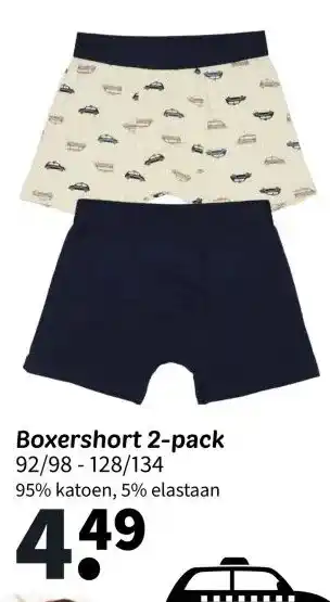 Wibra Boxershort 2-pack aanbieding