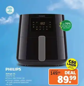 Albert Heijn Airfryer XL HD9270/70 aanbieding