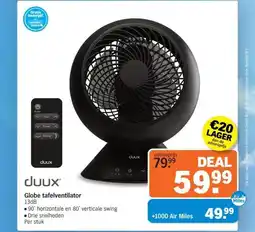 Albert Heijn Globe tafelventilator aanbieding
