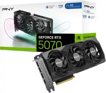 Amazon PNY GeForce RTX 5070 12GB OC Triple Fan grafische kaart DLSS 4 aanbieding