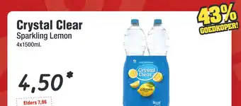 Budget Food Crystal Clear Sparkling Lemon aanbieding