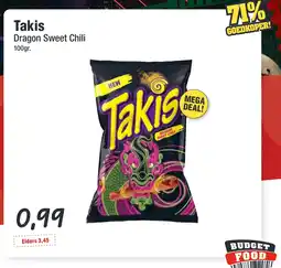 Budget Food Takis Dragon Sweet Chili aanbieding