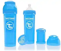 Bol.com Twistshake Anti-colic babyfles - Aqua - 330ml aanbieding