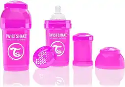 Bol.com Twistshake Anti-colic babyfles - Pink Crazy Monkey 260ml aanbieding