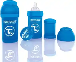 Bol.com Twistshake Anti-colic babyfles - Blauw - 180ml aanbieding