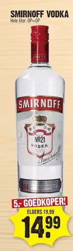 Super Dirck 3 SMIRNOFF VODKA aanbieding