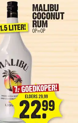 Super Dirck 3 MALIBU COCONUT RUM aanbieding