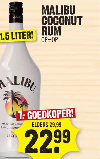 Super Dirck 3 MALIBU COCONUT RUM aanbieding