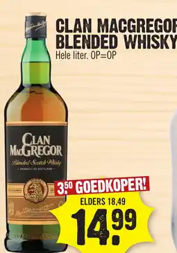 Super Dirck 3 CLAN MACGREGOR BLENDED WHISKY aanbieding