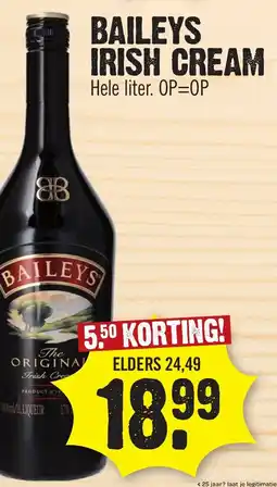 Super Dirck 3 BAILEYS IRISH CREAM aanbieding