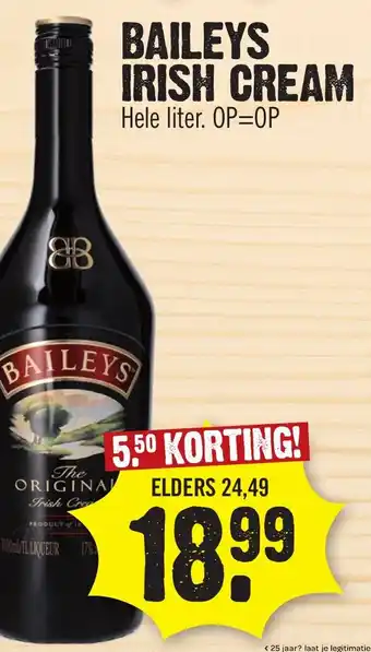Super Dirck 3 BAILEYS IRISH CREAM aanbieding