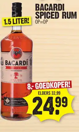 Super Dirck 3 BACARDI SPICED RUM aanbieding