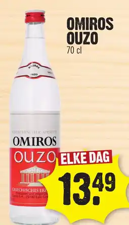 Super Dirck 3 OMIROS OUZO aanbieding