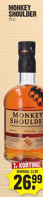 Super Dirck 3 MONKEY SHOULDER aanbieding