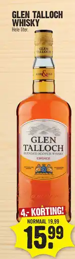 Super Dirck 3 GLEN TALLOCH WHISKY aanbieding