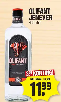 Super Dirck 3 OLIFANT JENEVER aanbieding