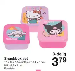 Zeeman Snackbox set aanbieding