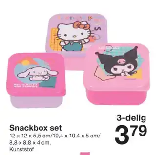 Zeeman Snackbox set aanbieding