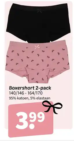 Wibra Boxershort 2-pack aanbieding