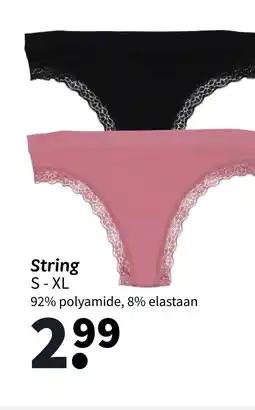 Wibra String aanbieding
