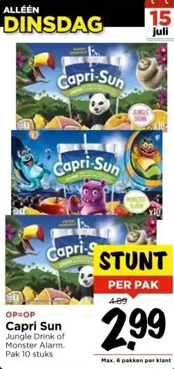 Vomar Voordeelmarkt Capri Sun aanbieding