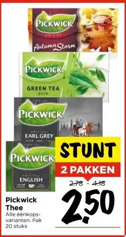 Vomar Voordeelmarkt Pickwick Thee aanbieding