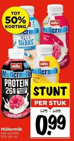 Vomar Voordeelmarkt Müllermilk aanbieding