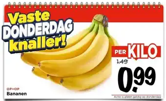 Vomar Voordeelmarkt Bananen aanbieding