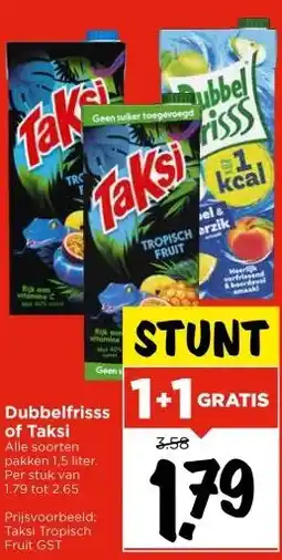 Vomar Voordeelmarkt Dubbelfrisss of Taksi aanbieding