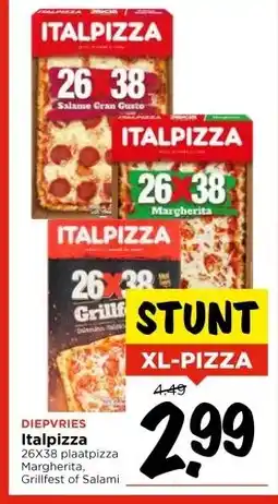Vomar Voordeelmarkt DIEPVRIES Italpizza aanbieding