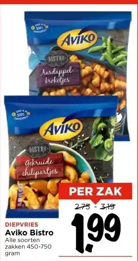 Vomar Voordeelmarkt DIEPVRIES Aviko Bistro aanbieding