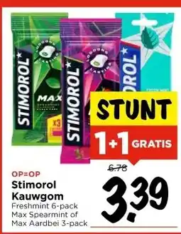 Vomar Voordeelmarkt Stimorol Kauwgom aanbieding