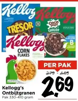 Vomar Voordeelmarkt Kellogg's Ontbijtgranen aanbieding