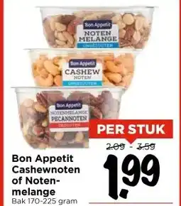 Vomar Voordeelmarkt Bon Appetit Cashewnoten of Noten- melange aanbieding