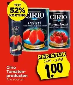 Vomar Voordeelmarkt Cirio Tomaten- producten aanbieding