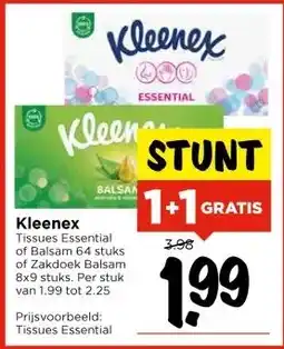 Vomar Voordeelmarkt Kleenex Tissues aanbieding