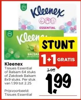 Vomar Voordeelmarkt Kleenex Tissues aanbieding
