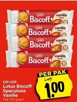 Vomar Voordeelmarkt Lotus Biscoff Speculoos Vanille aanbieding