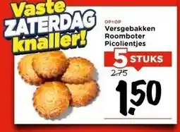 Vomar Voordeelmarkt Versgebakken Roomboter Picolientjes aanbieding