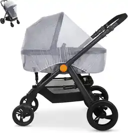 Amazon LEMESO Muggennet kinderwagen insectenbescherming muggennet voor buggy reisbed universeel aanbieding